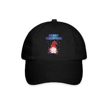 Christmas Gnome - Baseballkappe - Schwarz/Schwarz - Vorne