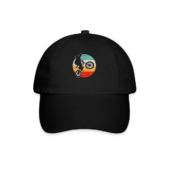 BMX retro - Baseballkappe - Schwarz/Schwarz - Vorne