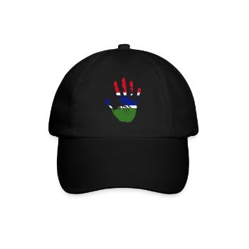Gambia - Baseballkappe - Schwarz/Schwarz - Vorne