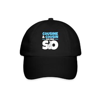 Cousine Cousin - Baseballkappe - Schwarz/Schwarz - Vorne