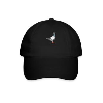 Taube I Vogel Brieftaube Motiv für Taubenzüchter - Baseballkappe - Schwarz/Schwarz - Vorne
