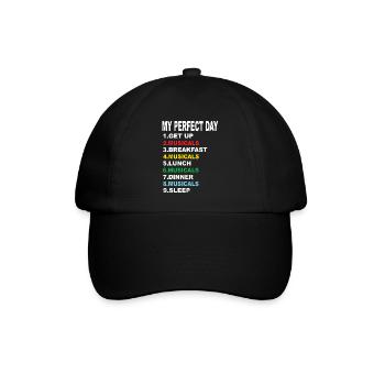 Mein Perfekter Tag Musicals - Baseballkappe - Schwarz/Schwarz - Vorne