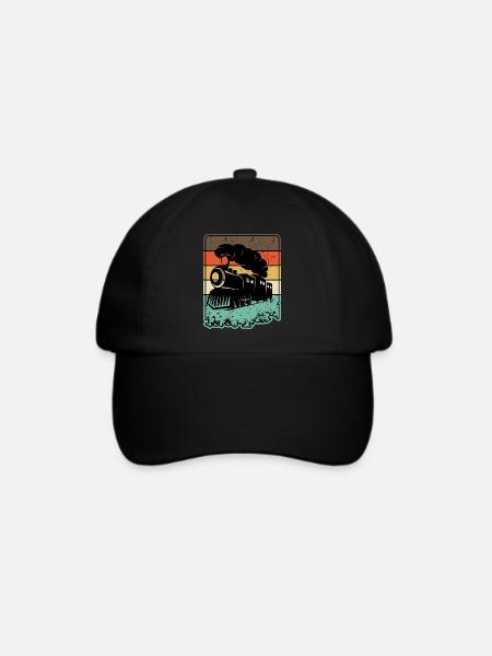 Retro-Zug - Baseballkappe - Schwarz/Schwarz