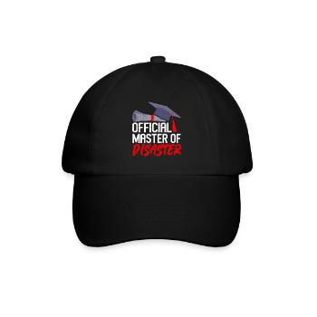 Offizieller Master of Disaster Master Abschluss - Baseballkappe - Schwarz/Schwarz - Vorne
