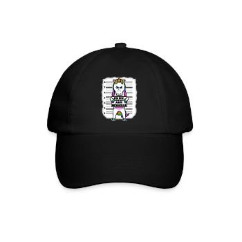 Klein aber gefährlich - Baseballkappe - Schwarz/Schwarz - Vorne