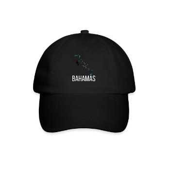 Bahamaer Bahamas Herkunft Bahamaische Flagge - Baseballkappe - Schwarz/Schwarz - Vorne