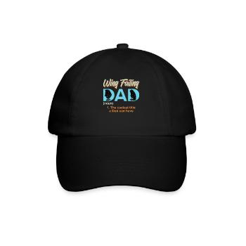 Wing Foiling Dad Wing Surf Wing Foil - Baseballkappe - Schwarz/Schwarz - Vorne