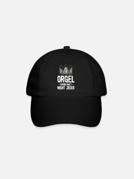 Orgel kann nicht jeder Orgelspieler Pfeifenorgel - Baseballkappe - Schwarz/Schwarz