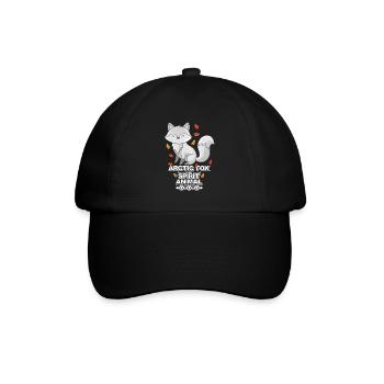 Polarfuchs - Baseballkappe - Schwarz/Schwarz - Vorne