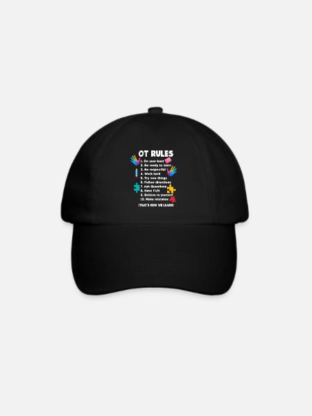 Ergotherapie Ergotherapeutin Ergotherapeut - Baseballkappe - Schwarz/Schwarz