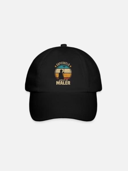 Maler - Baseballkappe - Schwarz/Schwarz