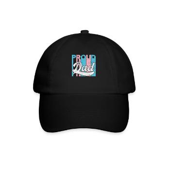 Stolzer Vater Trans Lgbt Rechte Lgbt Stolz Mama - Baseballkappe - Schwarz/Schwarz - Vorne