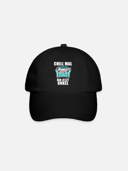 Neffe Onkel Geschenk - Baseballkappe - Schwarz/Schwarz