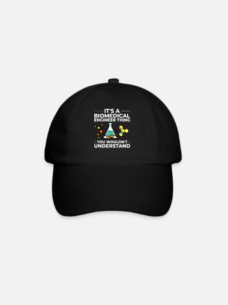 Biomedizinische Medizintechnik Bioengineering - Baseballkappe - Schwarz/Schwarz