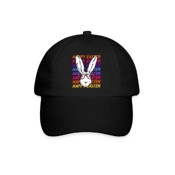 Ostern - Baseballkappe - Schwarz/Schwarz - Vorne