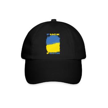 Puck Futin - Ukraine Ukrajina - Free Ukraine - Baseballkappe - Schwarz/Schwarz - Vorne