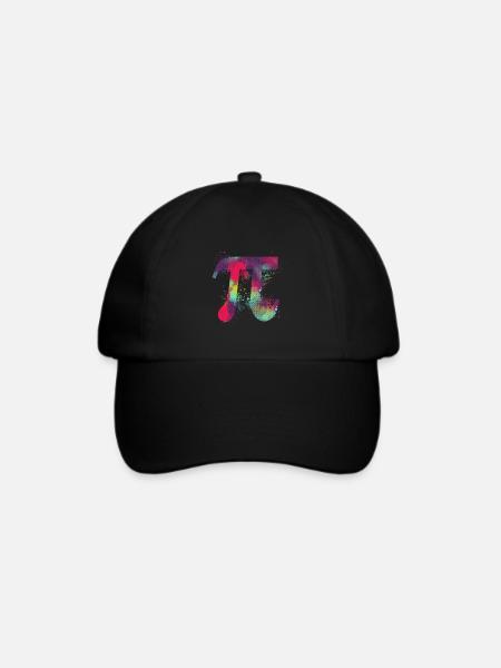 Pi Paint Pi Day Mathematic March 14 3 14 Math - Baseballkappe - Schwarz/Schwarz