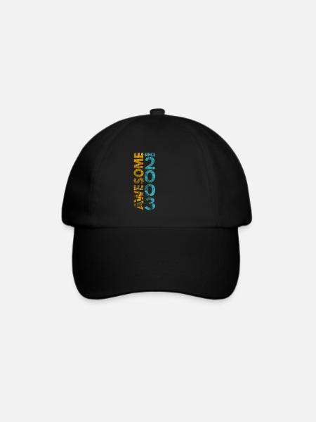 Awesome since 2003 - Baseballkappe - Schwarz/Schwarz