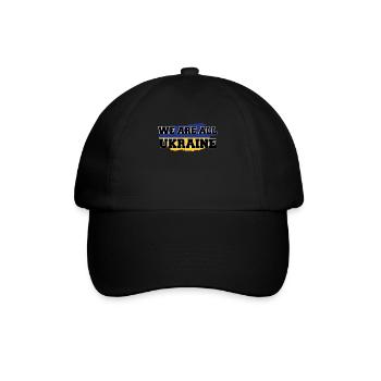 Ukraine We are all Ukraine - Baseballkappe - Schwarz/Schwarz - Vorne