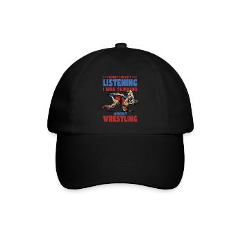 Wrestling Wrestler - Baseballkappe - Schwarz/Schwarz - Vorne