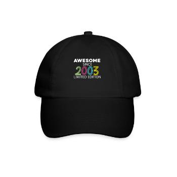 Fantastisch seit 2003 - Jahrgang 2003 - Baseballkappe - Schwarz/Schwarz - Vorne