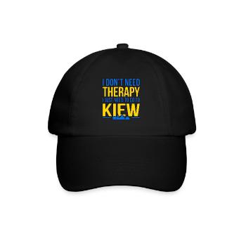 Ukraine Kiew - Baseballkappe - Schwarz/Schwarz - Vorne