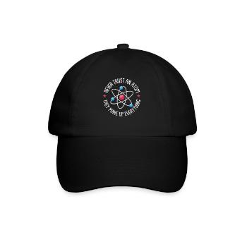 Physik Physiker - Baseballkappe - Schwarz/Schwarz - Vorne