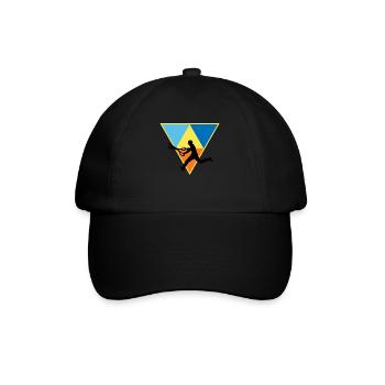 Distressed Editor - Baseballkappe - Schwarz/Schwarz - Vorne