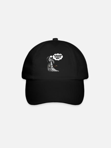 So viele Idioten und nur eine Sense Sensenmann - Baseballkappe - Schwarz/Schwarz