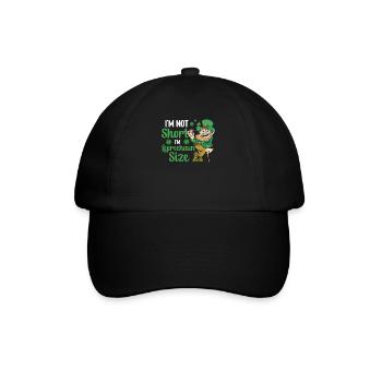 Ich Bin Nicht Klein Ich Habe Leprechaun Größe Ire - Baseballkappe - Schwarz/Schwarz - Vorne