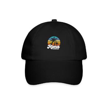Hawaii - Baseballkappe - Schwarz/Schwarz - Vorne