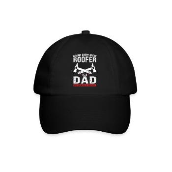 Dachdecker Vater Sohn Dachdecker Papa Familie - Baseballkappe - Schwarz/Schwarz - Vorne