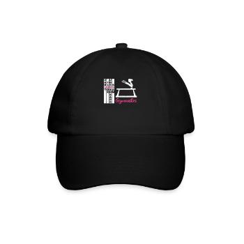 Sprung Boden Stufenbarren Balken Gymnastik Lustig - Baseballkappe - Schwarz/Schwarz - Vorne
