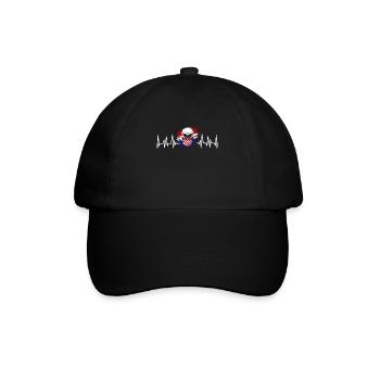 Kroatien Geschenk Herkunft Zagreb Hrvatska Heimat - Baseballkappe - Schwarz/Schwarz - Vorne
