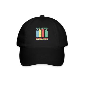 Entrepreneur Motivation Small Business - Baseballkappe - Schwarz/Schwarz - Vorne