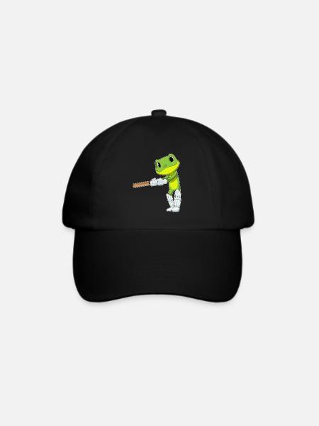Frosch Cricket Cricketschläger - Baseballkappe - Schwarz/Schwarz