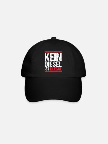 Kein Diesel ist illegal - Baseballkappe - Schwarz/Schwarz