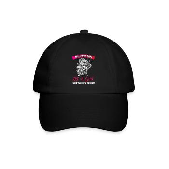 Lustiger Sporschützin Schützin Spruch - Baseballkappe - Schwarz/Schwarz - Vorne