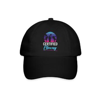 Zertifizierter Clown Clown Clown Clown - Baseballkappe - Schwarz/Schwarz - Vorne