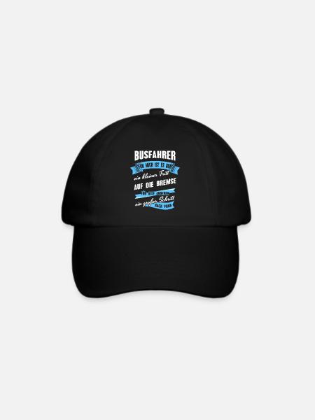 Busfahrer Bus Fahrer Geschenk Arbeitskollegen - Baseballkappe - Schwarz/Schwarz