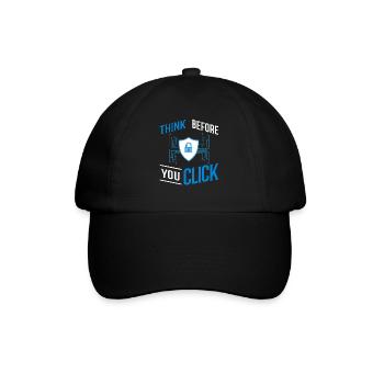 Cyber Security Information Computer Sicherheit - Baseballkappe - Schwarz/Schwarz - Vorne