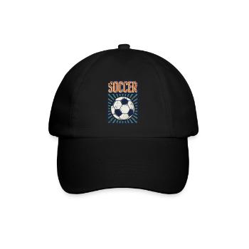 Soccer Fußballprofi Fußballgott Fußballspieler - Baseballkappe - Schwarz/Schwarz - Vorne