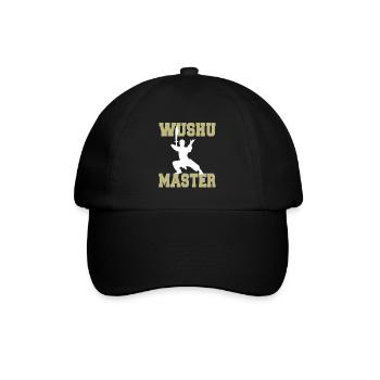 Wushu-Meister - Baseballkappe - Schwarz/Schwarz - Vorne