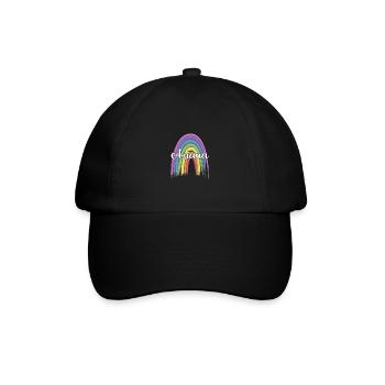 ARIANA Rainbow Cursive - Baseballkappe - Schwarz/Schwarz - Vorne