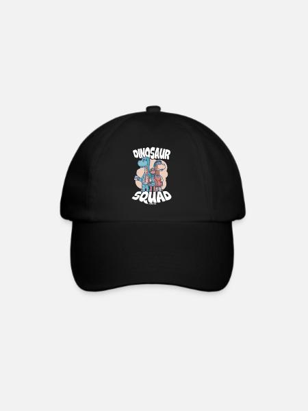 Dinosaur Squad - Baseballkappe - Schwarz/Schwarz