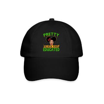 Black History Month Black History American - Baseballkappe - Schwarz/Schwarz - Vorne