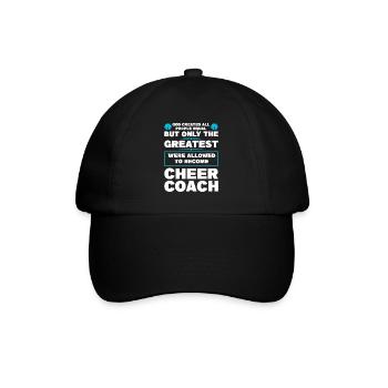 coach jubeln sport jubeln coach Geschenk - Baseballkappe - Schwarz/Schwarz - Vorne