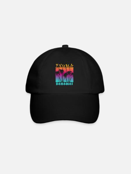 Exuma Bahamas - Baseballkappe - Schwarz/Schwarz