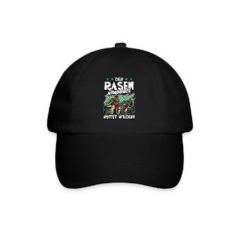 Der Rasen Inspektor Garten Gärtner - Baseballkappe - Schwarz/Schwarz - Vorne