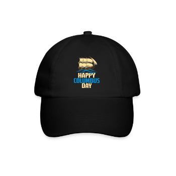 Columbus Day - Baseballkappe - Schwarz/Schwarz - Vorne